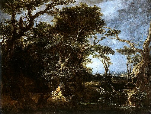 Paysage avec saint Jean-Baptiste, 1656, Michael Willmann