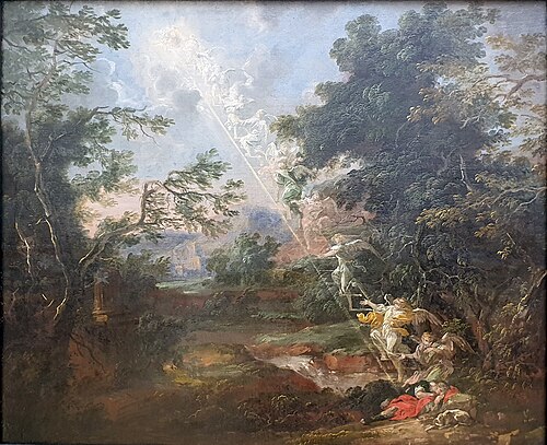 Landscape with the dream of Jacob, 1691, Michael Willmann