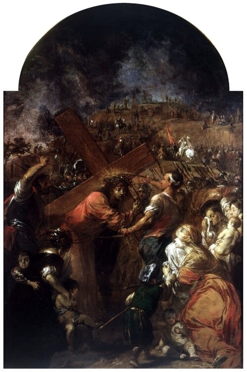 Jésus rencontre les femmes de Jérusalem., 1672, Michael Willmann