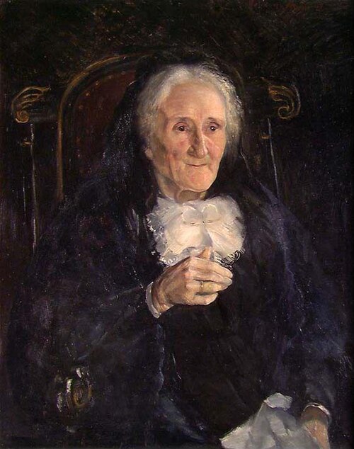 Portrait of Emilie Gulowsen, b. Gabrielsen, 1897, Halfdan Strøm