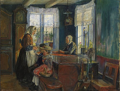 Farm Interior, 1892, Halfdan Strøm
