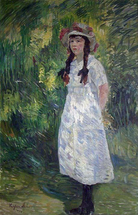 The Artist's Daughter Mox at fourteen, 1913, Halfdan Strøm