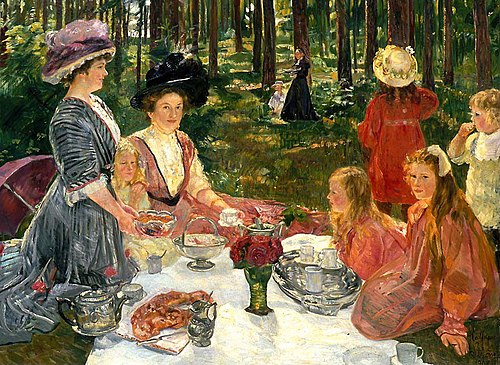 Picnic in the Forest, 1908, Halfdan Strøm