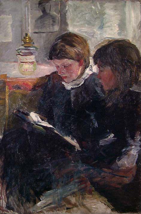 Girl Friends, 1888, Halfdan Strøm
