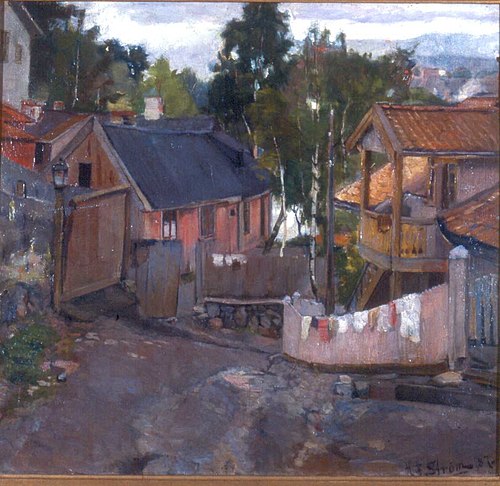 Fra Ekebergveien, 1887, Halfdan Strøm
