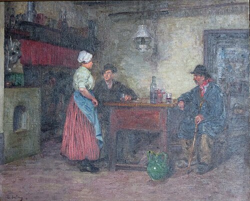 Family talk, 1912, Eugène Benjamin Selmy