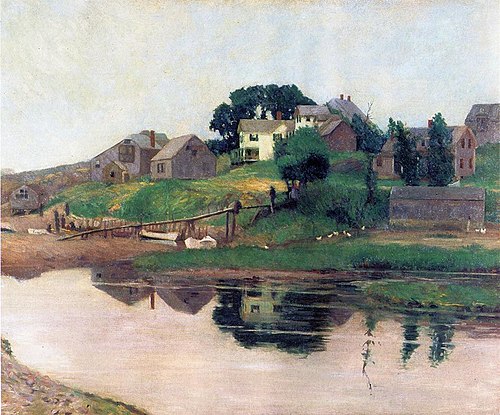 First Footbridge, Perkins Cove, 1915, Hamilton Easter Field