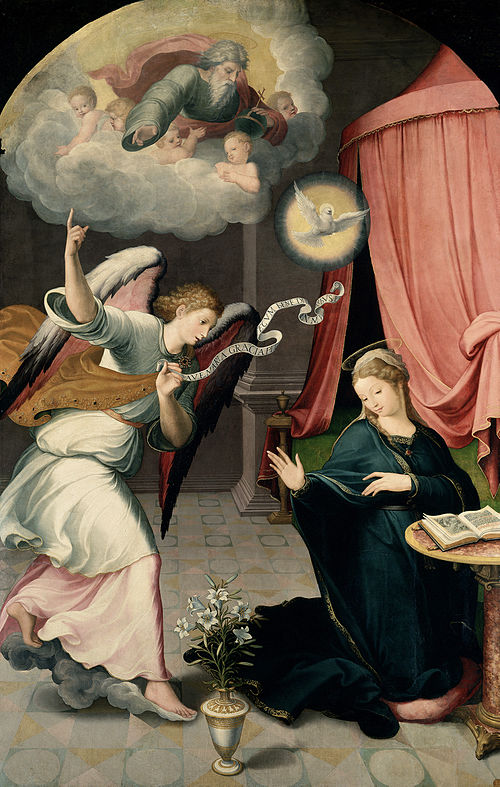 Altarpiece of the Annunciation, 1559, Juan Correa de Vivar
