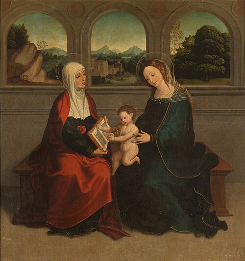 La Virgen el Niño y Santa Ana, 1540, Juan Correa de Vivar