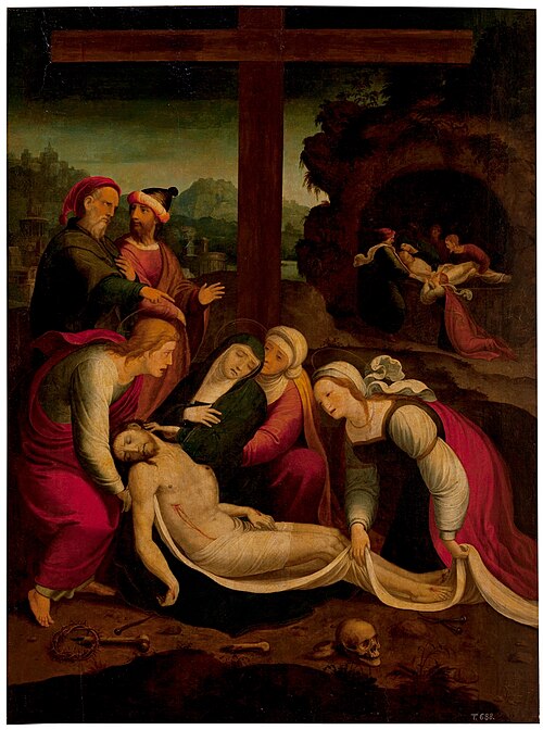 Lamentación ante Cristo muerto, 1540, Juan Correa de Vivar