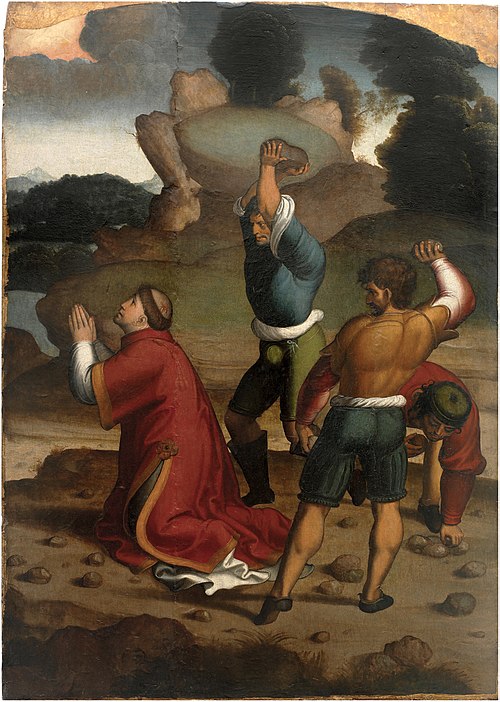 Martyrdom of Saint Stephen"", 1534, Juan Correa de Vivar
