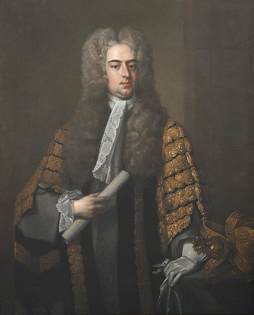 Arthur Onslow (1691–1768), Fellow Commoner (1708), 1728, Hans Hysing