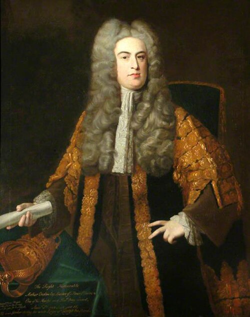 The Right Honourable Arthur Onslow (1691–1768), 1728, Hans Hysing