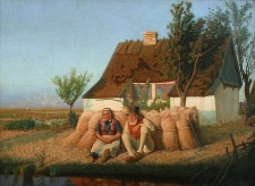 Harvest Scene, 1865, Hans Jørgen Hammer