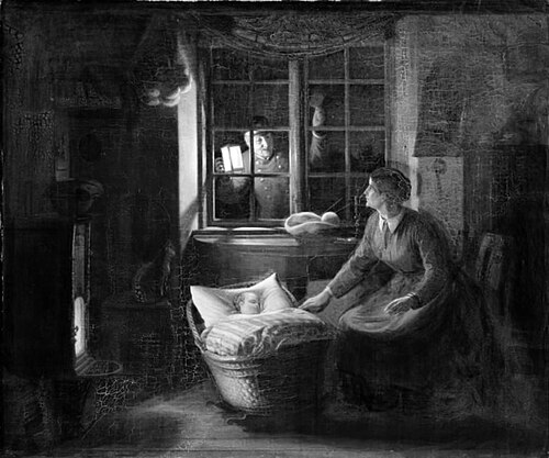 The Long Awaited Letter, 1876, Hans Jørgen Hammer