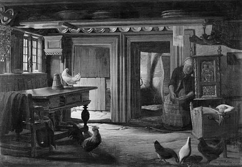 A Farmhouse, 1848, Hans Jørgen Hammer