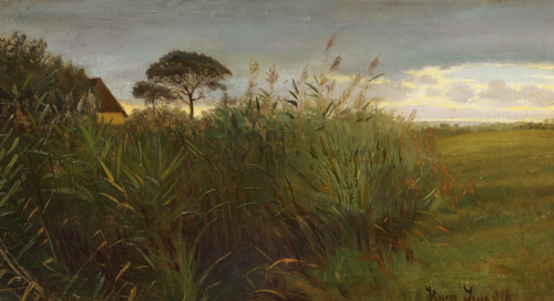 Landscape at dusk., 1887, Hans Ludvig Smidth