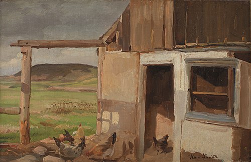 Hus med hønsegård, , Hans Ludvig Smidth