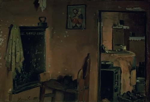 Interior of a Peasant's House, 1907, Hans Ludvig Smidth