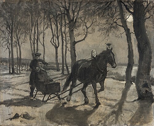 The sleighing to Fussingöe, 1900, Hans Ludvig Smidth