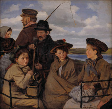 I dagvognen. Kunstnerens broderbørn, 1900, Hans Ludvig Smidth