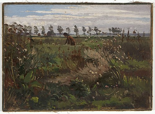 On a Ditch Bank, 1890, Hans Ludvig Smidth
