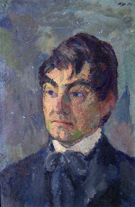 Portrait of the Painter Rudolph Thygesen, 1911, Hans Ødegaard