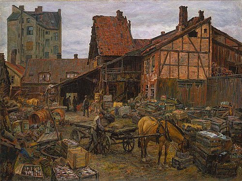 Salvage Depot at Vaterland, 1903, Hans Ødegaard