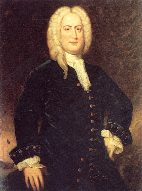 Porträt des Chaloner Ogle, 1745, école britannique