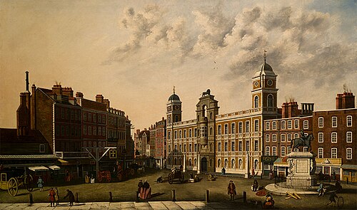 Golden Cross Inn, Strand, 1760, école britannique