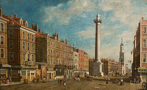 The Monument, 1750, école britannique