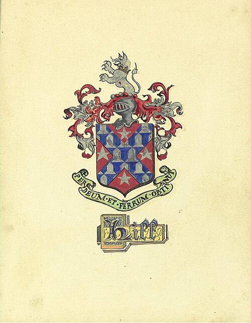 The Hill Coat of Arms, 1900, British School