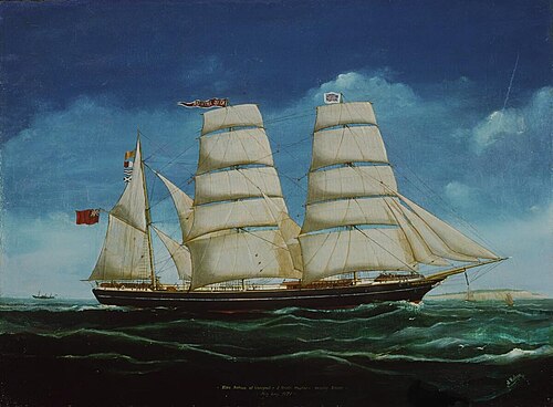 'King Arthur' schooner, Liverpool, 1880, J. Robson