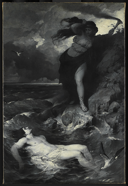Hero und Leander, 1875, Ferdinand Keller