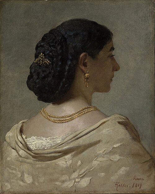 Portrait of Anna Risi, 1869, Ferdinand Keller