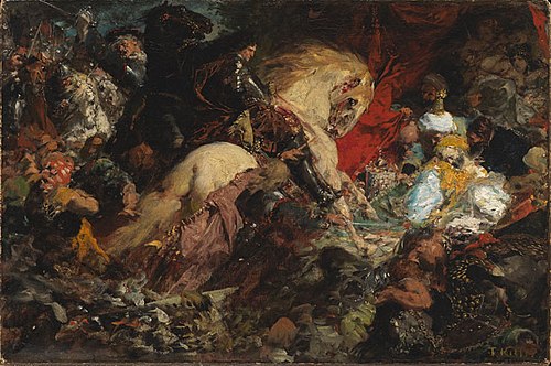 Ölskizze zum Türkenlouis*, , Ferdinand Keller