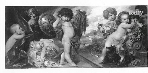 Putten als Allegorie der Schauspielkunst, 1883, Ferdinand Keller
