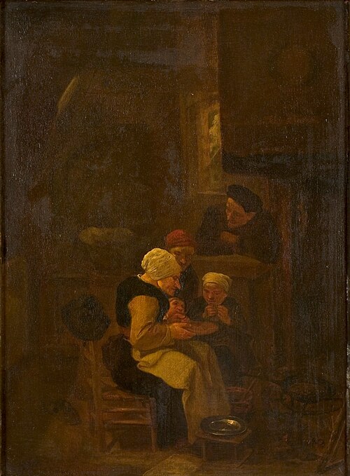 Boerengezin in interieur, , Harmen Hals