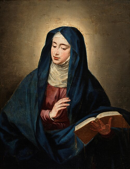 La Virgen leyendo, 1700, Diego González de la Vega