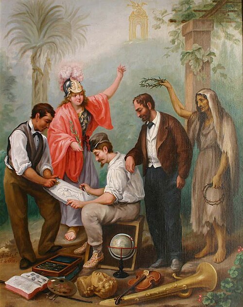 Alegoría de las Artes y oficios, 1850, Agustín Arrieta