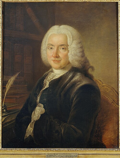 Portrait du président Charles-Jean-François Hénault (1685-1770), magistrat, membre de l'Académie fra, 1730, Claude Pougin de Saint-Aubin