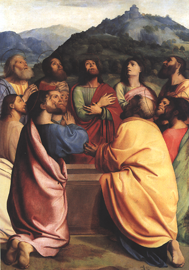 Apóstoles en torno al Sepulcro, , Albertino Piazza