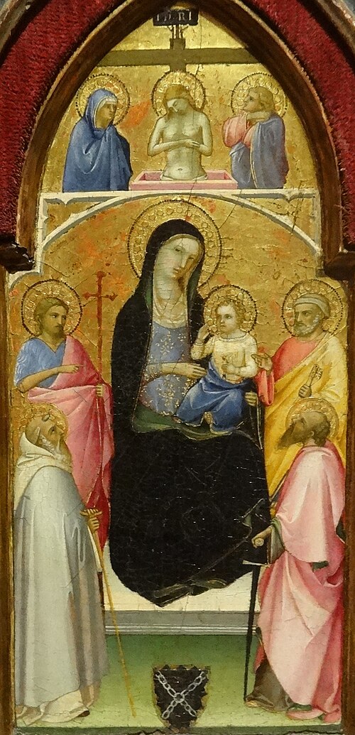 Vierge `l'enfant et saints, 1410, Fra Angelico