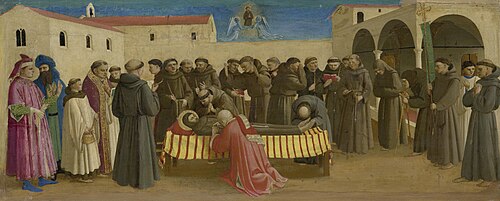 The Lamentation over St Francis, 1429, Fra Angelico