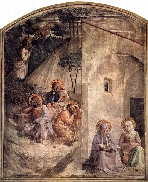 Christ in Garden of Gethsemane, 1450, Fra Angelico