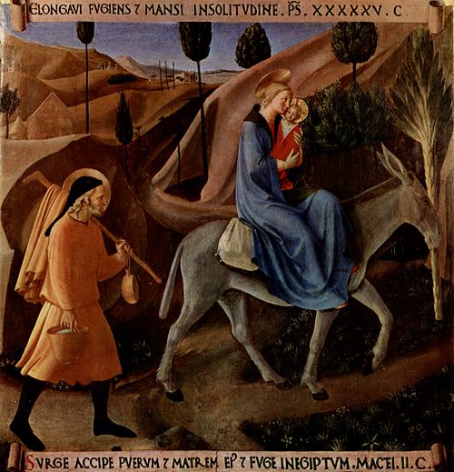 Flight into Egypt, 1450, Fra Angelico