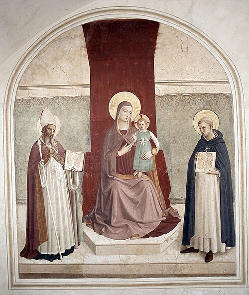 Madonna and Child with Augustine and Thomas, , Fra Angelico
