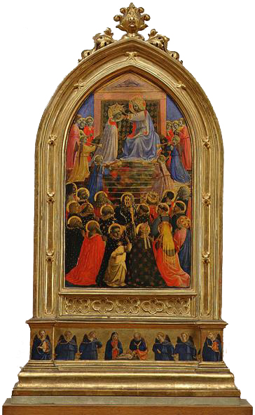 Marienkrönung und Anbetung des Jesuskindes, 1434, Fra Angelico