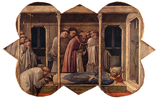 Les funérailles de Saint-Augustin, 1411, Fra Angelico