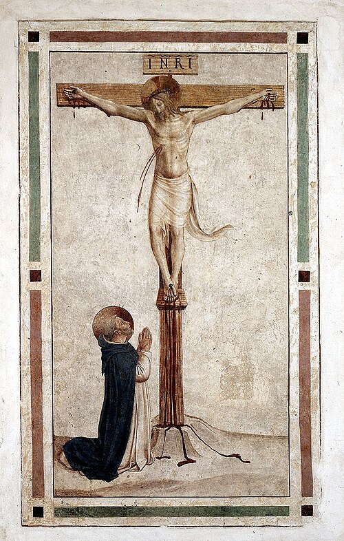 Cristo crocifisso con San Domenico, 1500, Fra Angelico